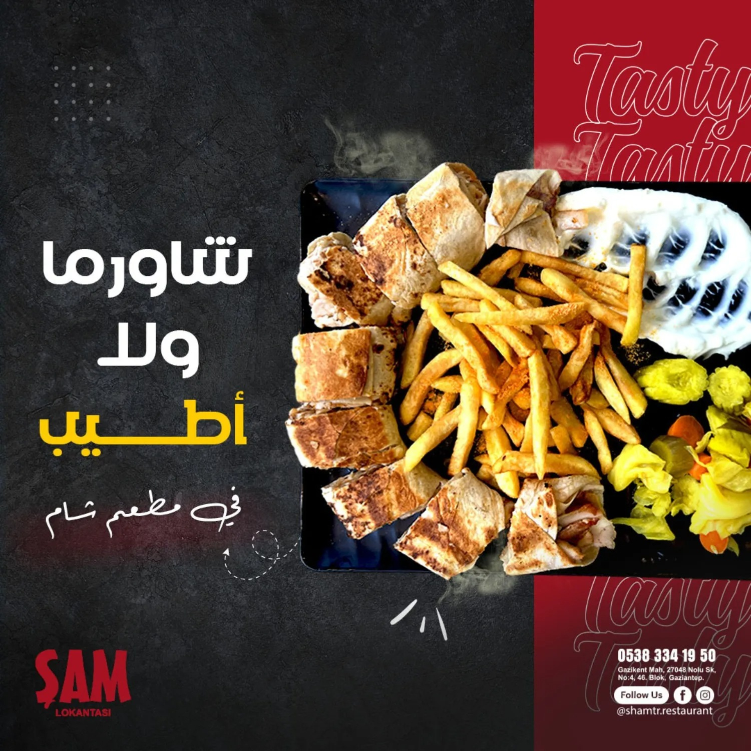 وجبة شاورما عربي Döner porsiyon